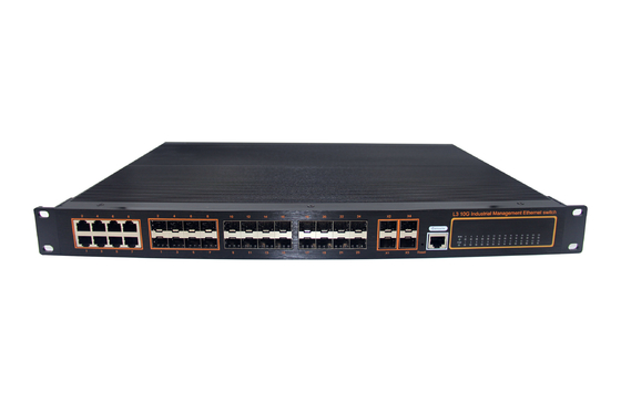 OPK-7600-4XG24GX8GC 4*10G SFP,24*1.25G,8*1000M COMBO RACK प्रबंधित औद्योगिक स्विच