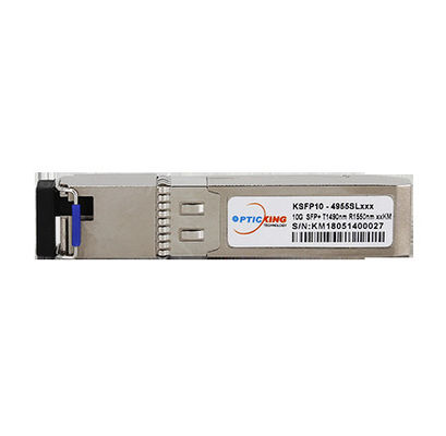 Tx1490nm/Rx1550nm Tx1550nm/Rx1490nm 10G SFP+ बीड़ी 80 किमी