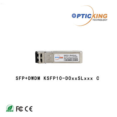 DWDM 80KM डुप्लेक्स LC 10G SFP+ ट्रांसीवर DDM ऑप्टिकल मॉड्यूल